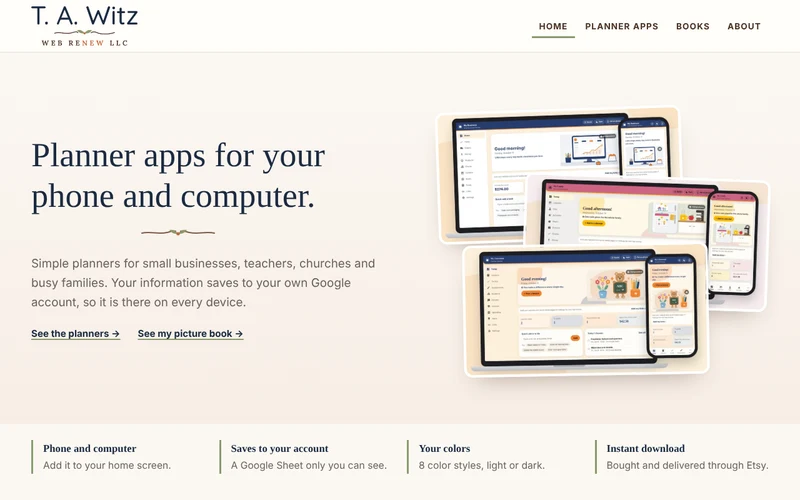 Home page of tracywitz.com
